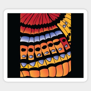 Butterfly Wing Collection - Orange and Blue Sticker